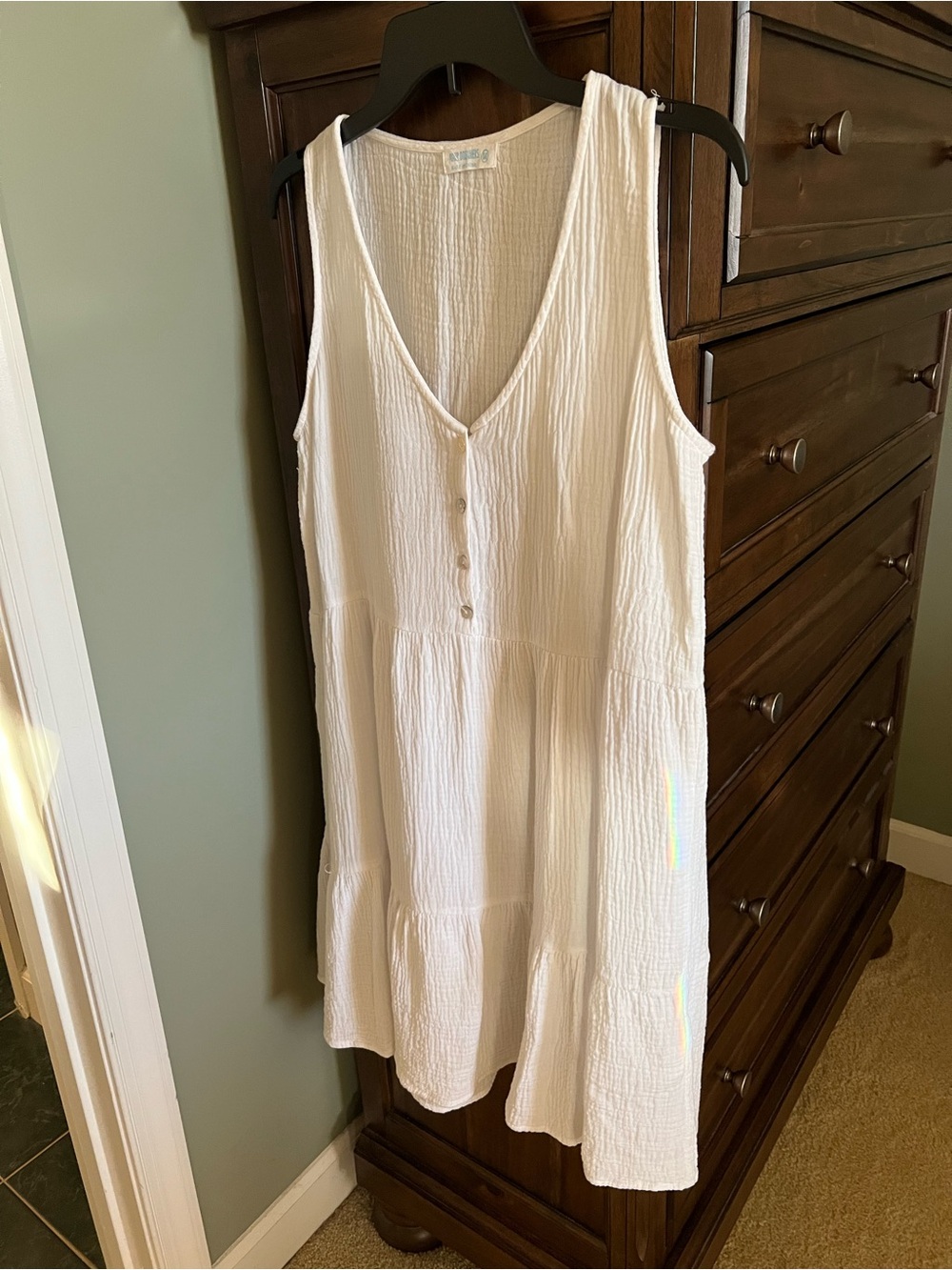White Gauze beach cover-up